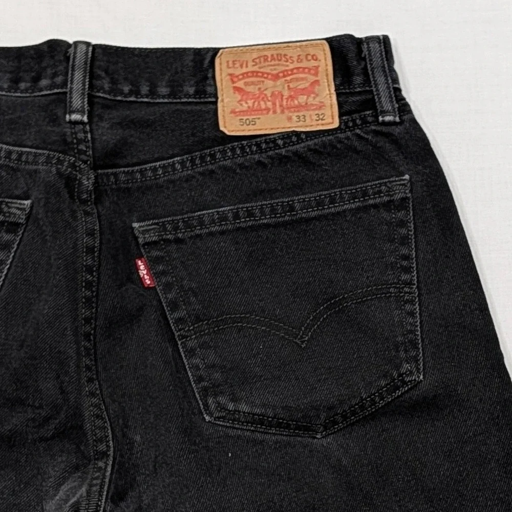Levi's 511 Slim Fit Red Tab Black Denim Jeans Mens W33 L32